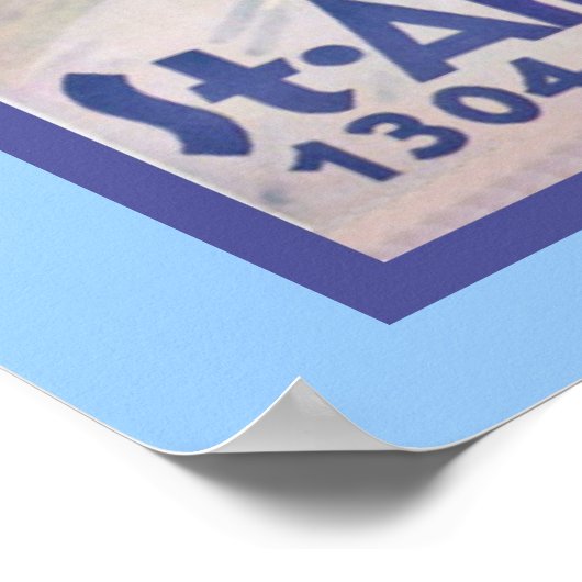 ヴィンテージウインタースポーツのポスター ポスター (角)