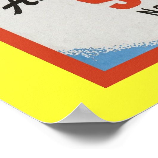 ヴィンテージウインタースポーツのポスター ポスター (角)