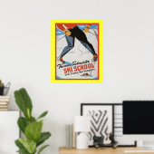 ヴィンテージウインタースポーツのポスター ポスター (ホームオフィス)