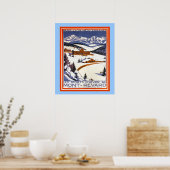 ヴィンテージウインタースポーツのポスター ポスター (キッチン)