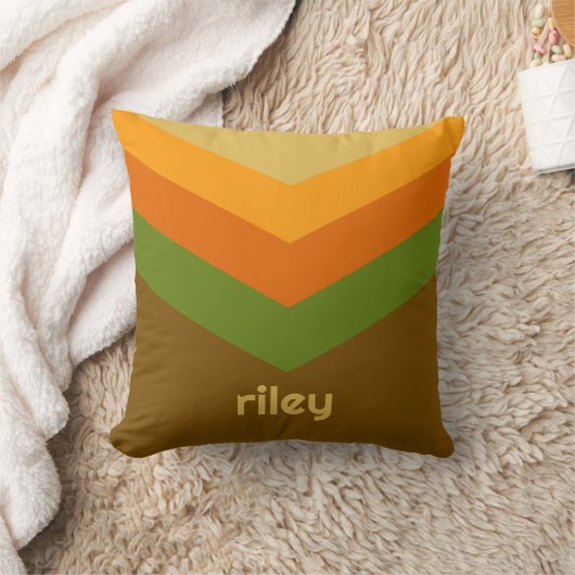 ヴィンテージウインドブレーカーカラーブロックダーツ名前をカスタムする クッション (ブランケット)