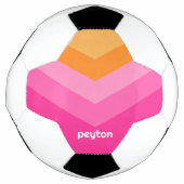 ヴィンテージウインドブレーカーカラーブロックダーツ名前をカスタムする サッカーボール (正面)