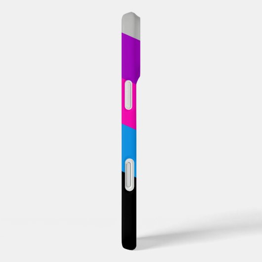 ヴィンテージウインドブレーカーカラーブロックダーツ名前をカスタムする Case-Mate iPhoneケース (裏面 / 右)