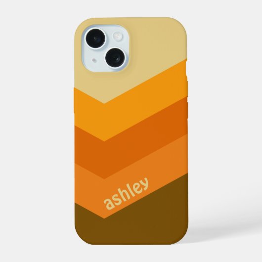 ヴィンテージウインドブレーカーカラーブロックダーツ名前をカスタムする iPhone 15ケース (裏面)