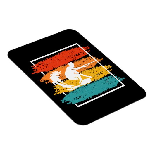 ヴィンテージウェイクボーディングウェイクサーフンウェイクサーファー マグネット (右側)