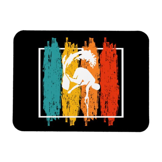 ヴィンテージウェイクボーディングウェイクサーフンウェイクサーファー マグネット (横)