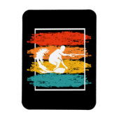 ヴィンテージウェイクボーディングウェイクサーフンウェイクサーファー マグネット (縦)