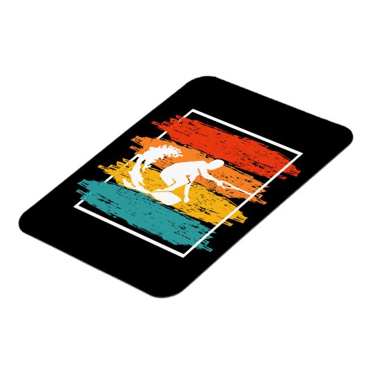 ヴィンテージウェイクボーディングウェイクサーフンウェイクサーファー マグネット (左側)