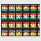 ヴィンテージウェイクボーディングウェイクサーフンウェイクサーファー ラッピングペーパー (フラット)