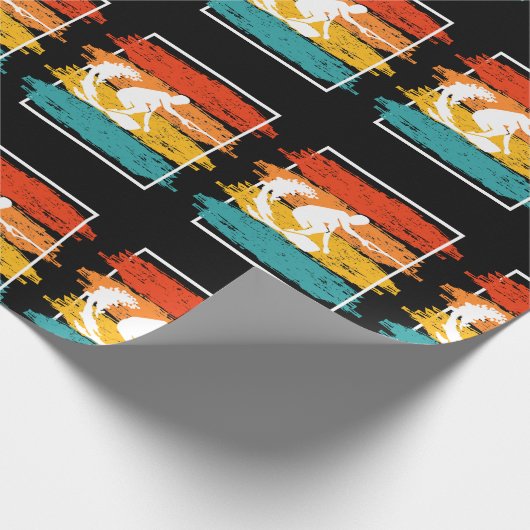 ヴィンテージウェイクボーディングウェイクサーフンウェイクサーファー ラッピングペーパー (角)