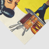 ヴィンテージウェイトレスピンアップ 薄葉紙 (詳細)