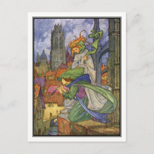 ヴィンテージウェザースプライスバイフローレンスハリソン ポストカード (正面)