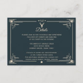 ヴィンテージウェスタンカウボーイカントリーウェディングの詳細 エンクロージャーカード (正面)