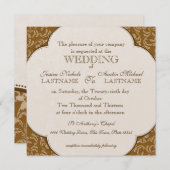 ヴィンテージウェスタンスタイル結婚ズ 招待状 (正面/裏面)