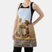 ヴィンテージウェスタン女性のカーボーイオンホースウィークエプロン エプロン (インサイチュ)