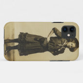 ヴィンテージウェスタン女性のカーボーイ写真 Case-Mate iPhoneケース (裏面(横))