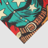 ヴィンテージウェスタン女性のカーボーイ漫画 薄葉紙 (詳細)