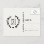 ヴィンテージウェスタン日付写真はがきを保存 案内ポストカード (裏面)