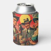 ヴィンテージウェスタン漫画イラストレーション 缶クーラー (缶裏面)