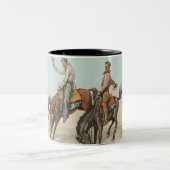 ヴィンテージウェスタン4カウボーイズオンバッキングホース ツートーンマグカップ (中央)