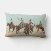 ヴィンテージウェスタン4カウボーイズオンバッキングホース ランバークッション (裏面)