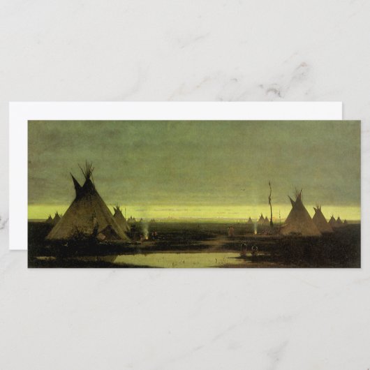 ヴィンテージウェスタン、インディアンキャンプアットドーンバイタヴェルニエ (正面/裏面)