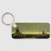 ヴィンテージウェスタン、インディアンキャンプアットドーンバイタヴェルニエ キーホルダー (裏面)