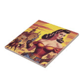 ヴィンテージウェスタン・ピン・アップ タイル (側面)