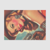 ヴィンテージウェスタン・ピン・アップ 薄葉紙 (正面)