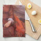 ヴィンテージウェスタン、マドンナ・オブ・ザ・プレーリーby Koerner キッチンタオル (四つ折り)