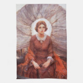 ヴィンテージウェスタン、マドンナ・オブ・ザ・プレーリーby Koerner キッチンタオル (縦)