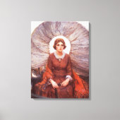 ヴィンテージウェスタン、マドンナ・オブ・ザ・プレーリーby Koerner キャンバスプリント (正面)