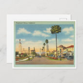 ヴィンテージウェストウッドビレッジロサンゼルスカリフォルニア ポストカード (正面/裏面)