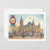 ヴィンテージウェストバージニア州議会議事堂と封印葉書 ポストカード (正面/裏面)