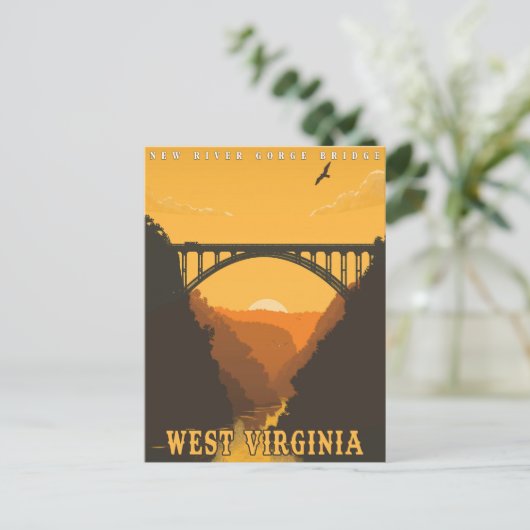 ヴィンテージウェストバージニア ポストカード (スタンド正面)