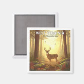 ヴィンテージウェストバージニア マグネット (正面/裏面)