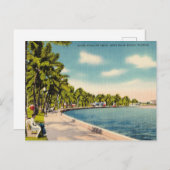 ヴィンテージウェストパームビーチ、フロリダ ポストカード (正面/裏面)