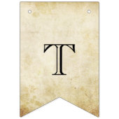 ヴィンテージウェディングの新人夫妻 バンティングフラッグ (第1の旗)