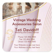 ヴィンテージウェディングアクセサリーサロンゴールデン薄紫