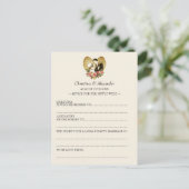 ヴィンテージウェディングアドライブカードアドバイス1920のテーマ アドバイスカード (スタンド正面)