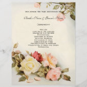 ヴィンテージウェディングアンティークガーデンバラフラワープログラム (正面)