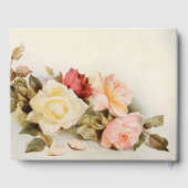 ヴィンテージウェディングアンティークガーデンバラ花 ゲストブック (裏面)