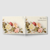 ヴィンテージウェディングアンティークガーデンバラ花 ゲストブック (全面)