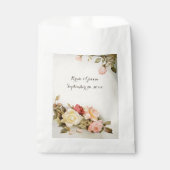 ヴィンテージウェディングアンティークガーデンバラ花 フェイバーバッグ (正面)