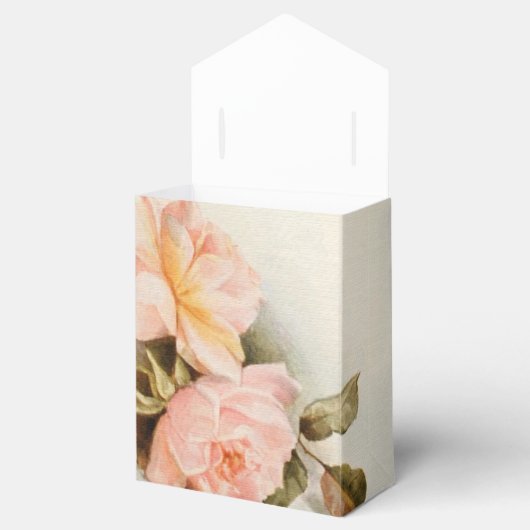 ヴィンテージウェディングアンティークガーデンバラ花 フェイバーボックス (オープン)