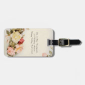 ヴィンテージウェディングアンティークガーデンバラ花 ラゲッジタグ (正面横)