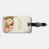 ヴィンテージウェディングアンティークガーデンバラ花 ラゲッジタグ (裏面横)
