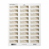 ヴィンテージウェディングアンティークガーデンバラ花 ラベル (フルシート)