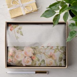 ヴィンテージウェディングアンティークピンクローズフラワー 薄葉紙