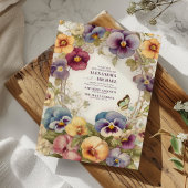 ヴィンテージウェディングアールヌーボーバイミュシャ 招待状